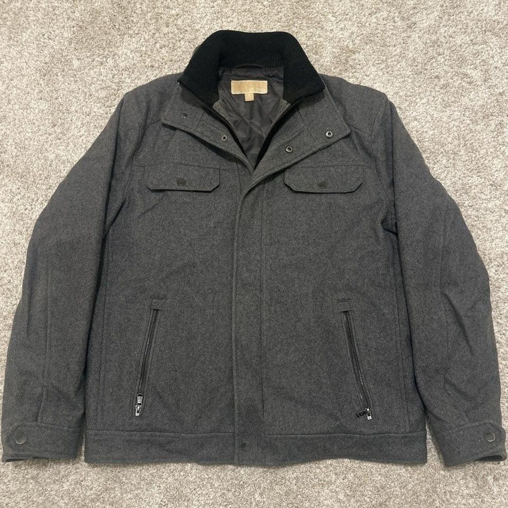 Y2K‎ Michael Kors Wool Field Coat | Gray | Size Medium